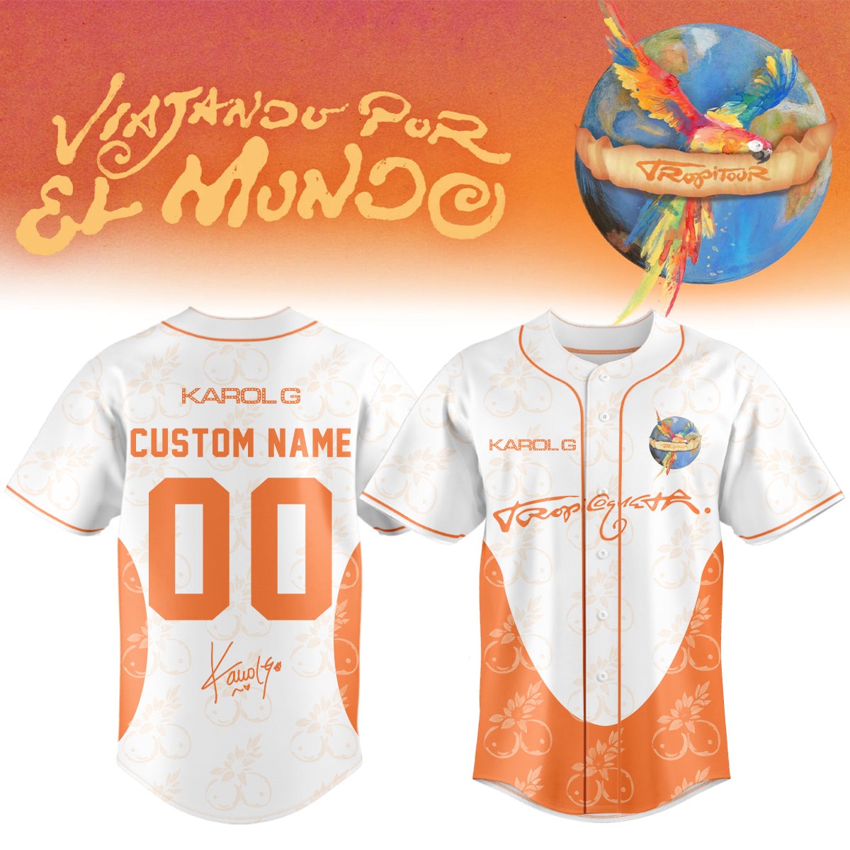 ___,.Karol G – “Nos Vamos de Tour”. Limited Edition Signature Jersey (Custom name)