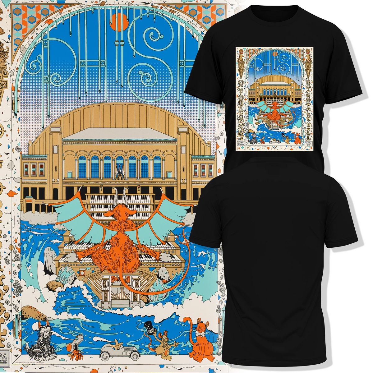 Phish Fall Tour 2026, Atlantic City T-shirt