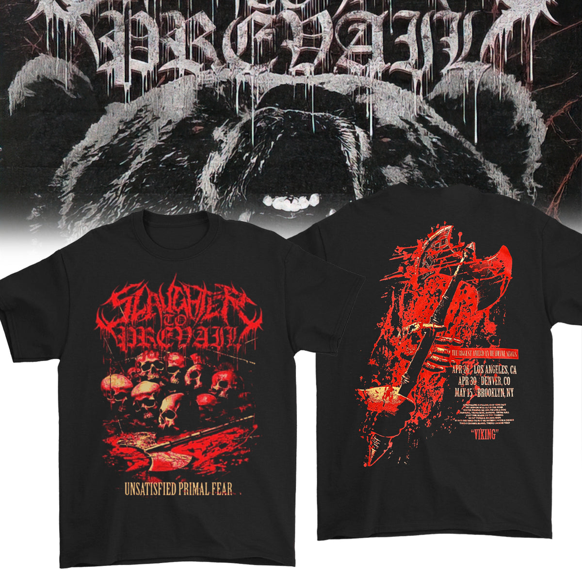 Limited Edition Slaughter to Prevail – American Tour 2026 T Shirt