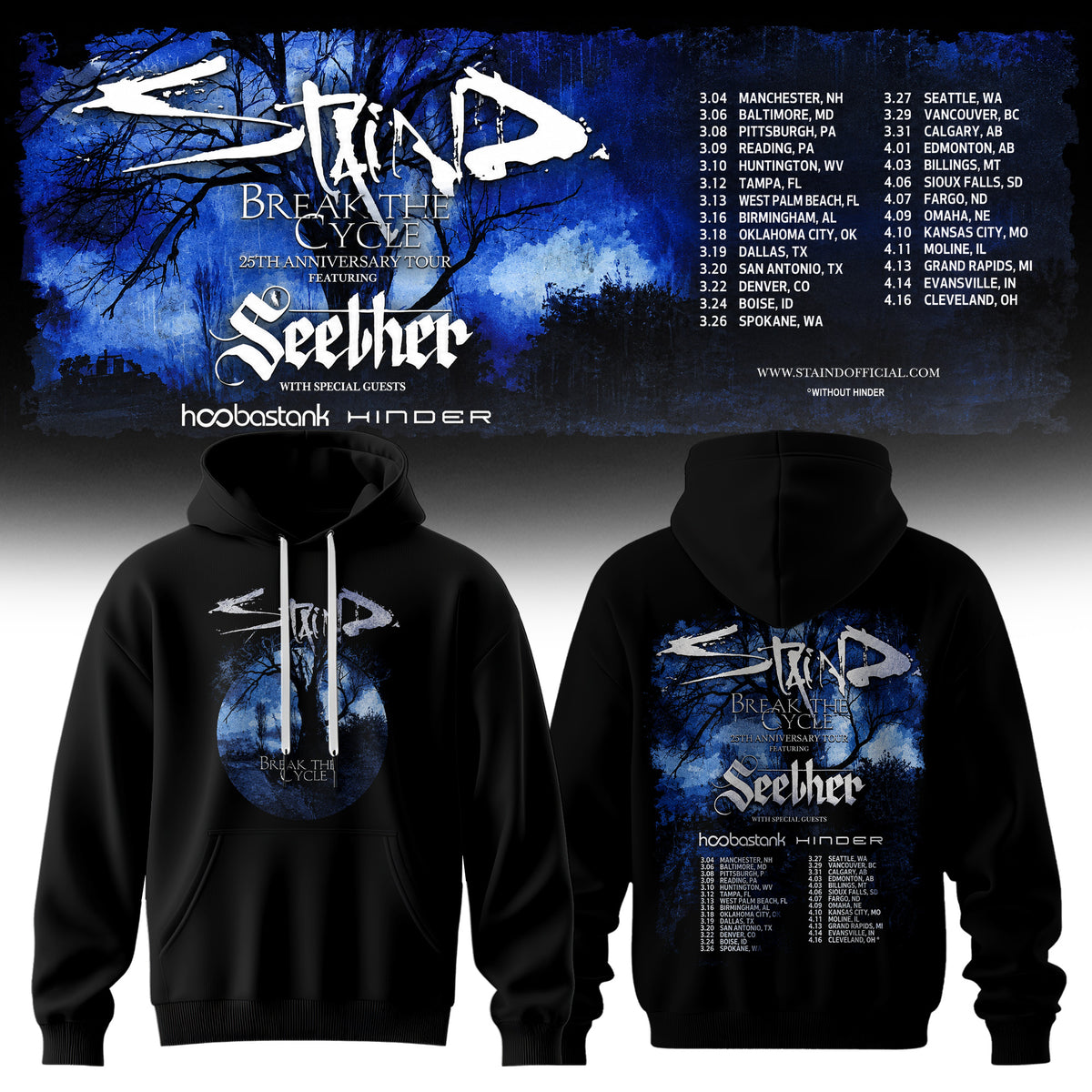 “Break The Cycle” 25th Anniversary Tour 2027Hoodie