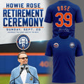 Exclusive Howie Rose 39 Years The Iconic Voice Of The Mets Blue T-Shirt 2026
