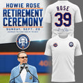 Exclusive Howie Rose 39 Years The Iconic Voice Of The Mets White T-Shirt 2026