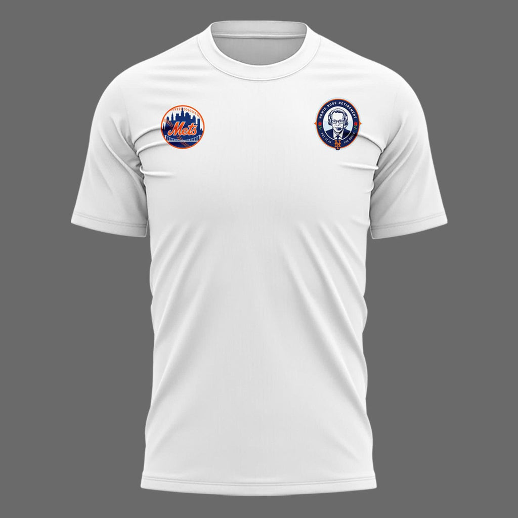 Exclusive Howie Rose 39 Years The Iconic Voice Of The Mets White T-Shirt 2026