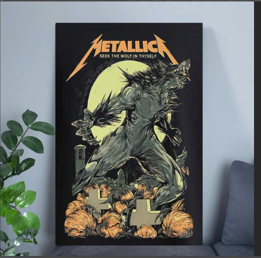 Metallica 2026 Halloween Frame canvas