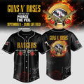 Guns N’ Roses World Tour 2026 Baseball Jersey – Black