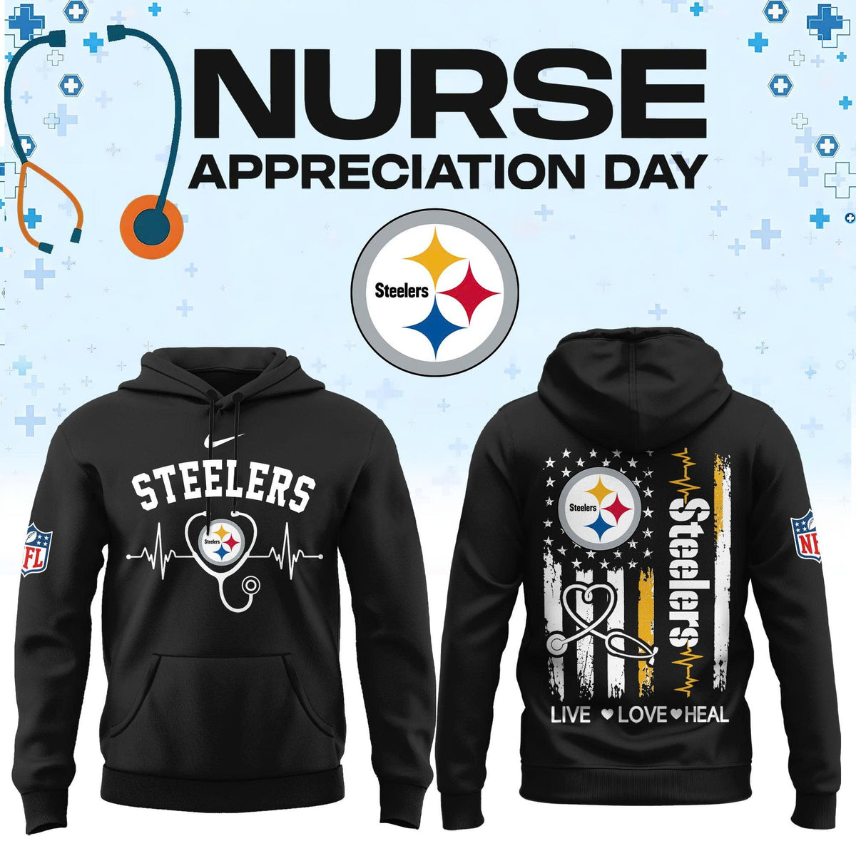 All Team Football US x Nurse Appreciation Day 2026 Hoodie