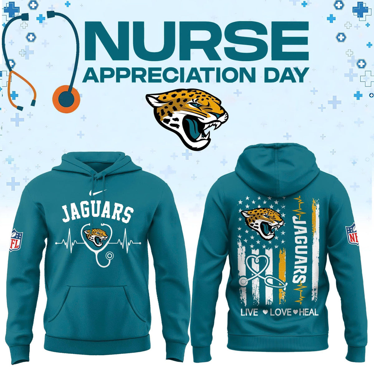 All Team Football US x Nurse Appreciation Day 2026 Hoodie