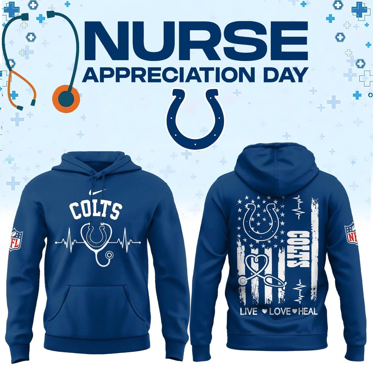 All Team Football US x Nurse Appreciation Day 2026 Hoodie