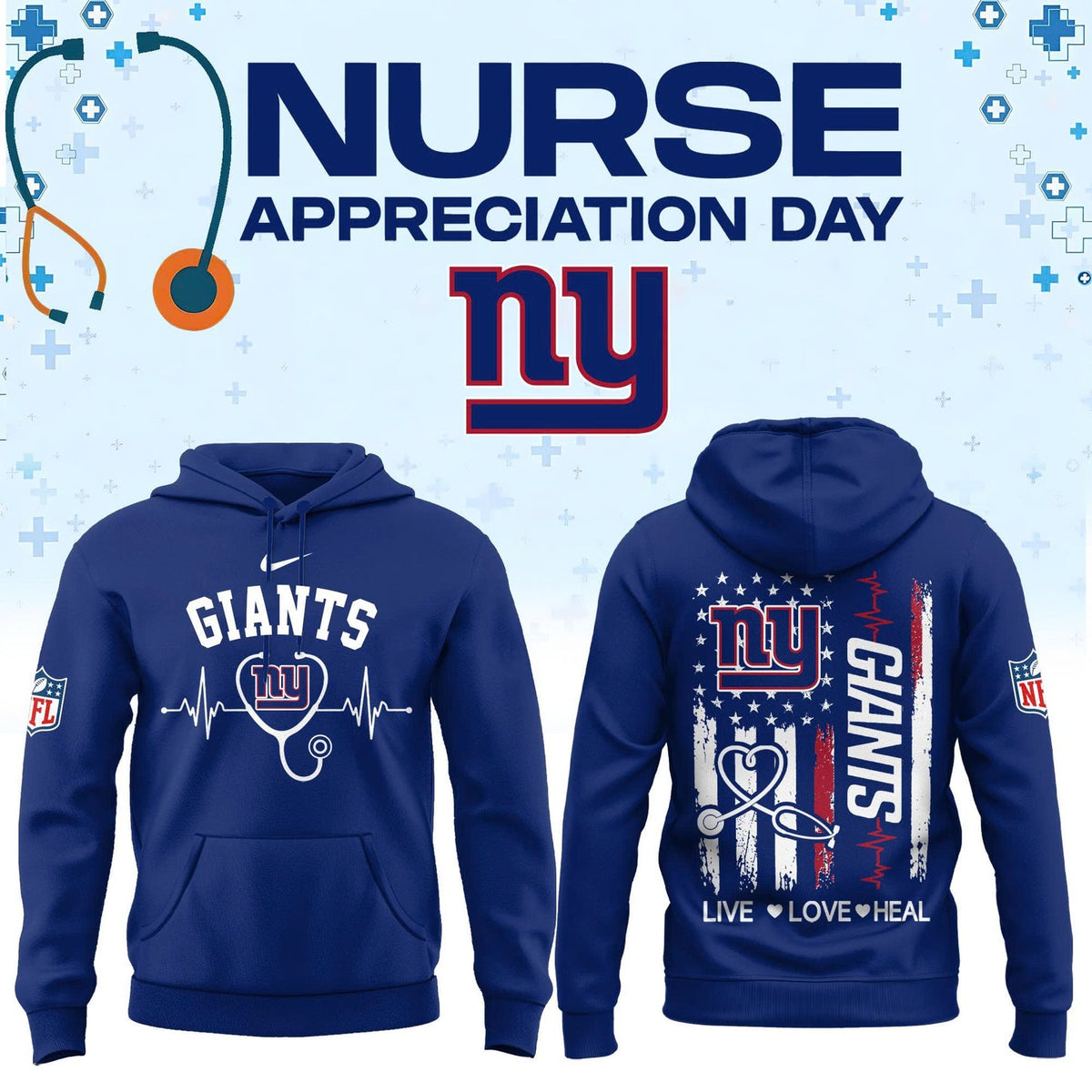 All Team Football US x Nurse Appreciation Day 2026 Hoodie