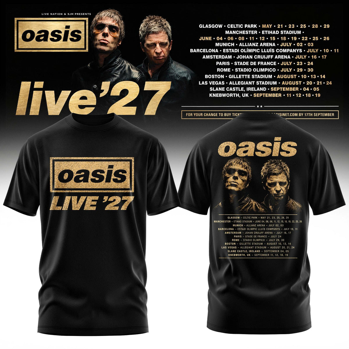 Oasis – Live ‘27 Limited T-Shirt