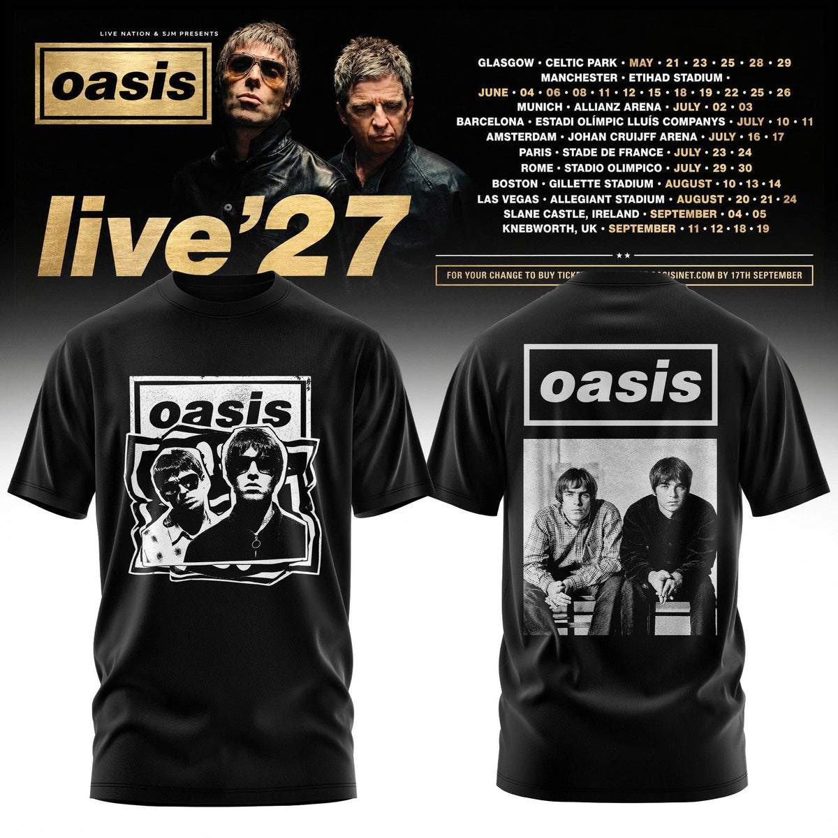 Oasis – Live ‘27 Limited T-Shirt