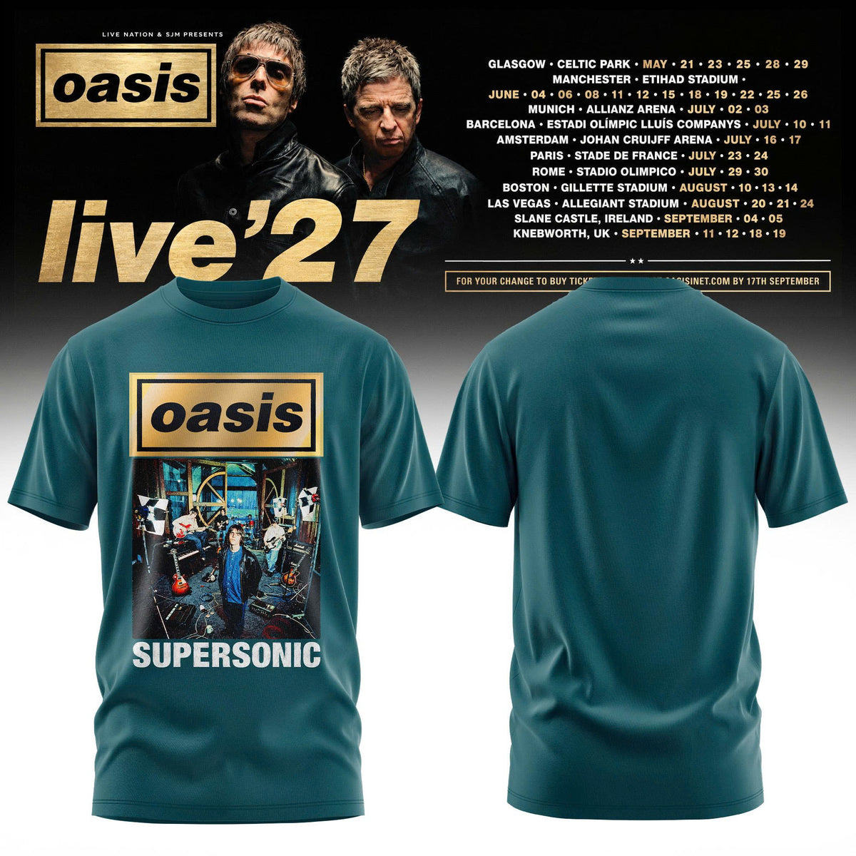 Oasis – Live ‘27 Limited T-Shirt