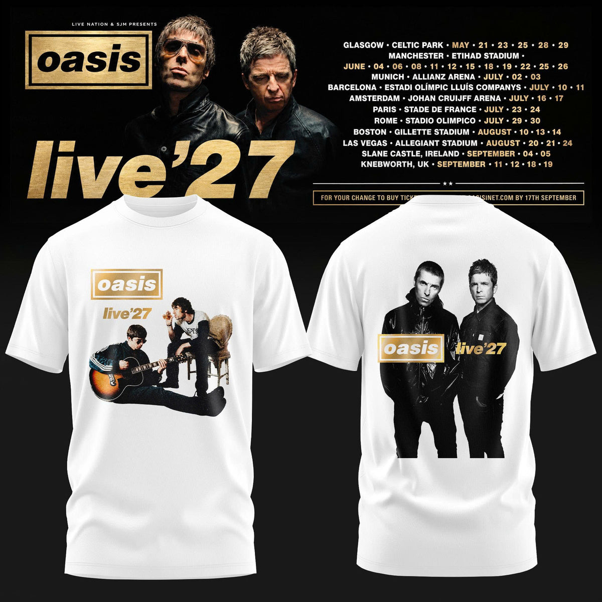 Oasis – Live ‘27 Limited T-Shirt
