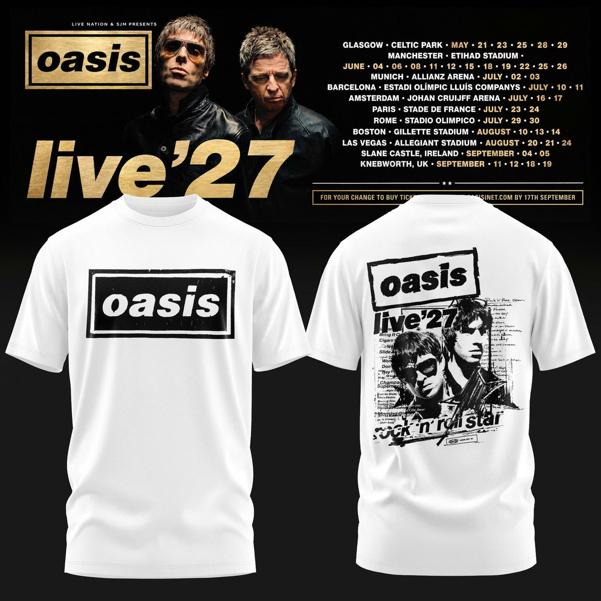 Oasis – Live ‘27 Limited T-Shirt