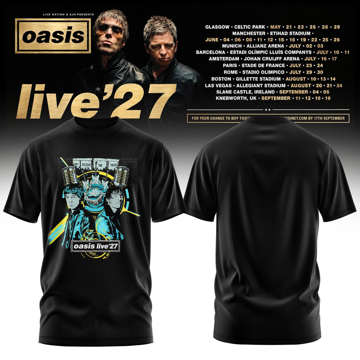 Oasis – Live ‘27 Limited T-Shirt