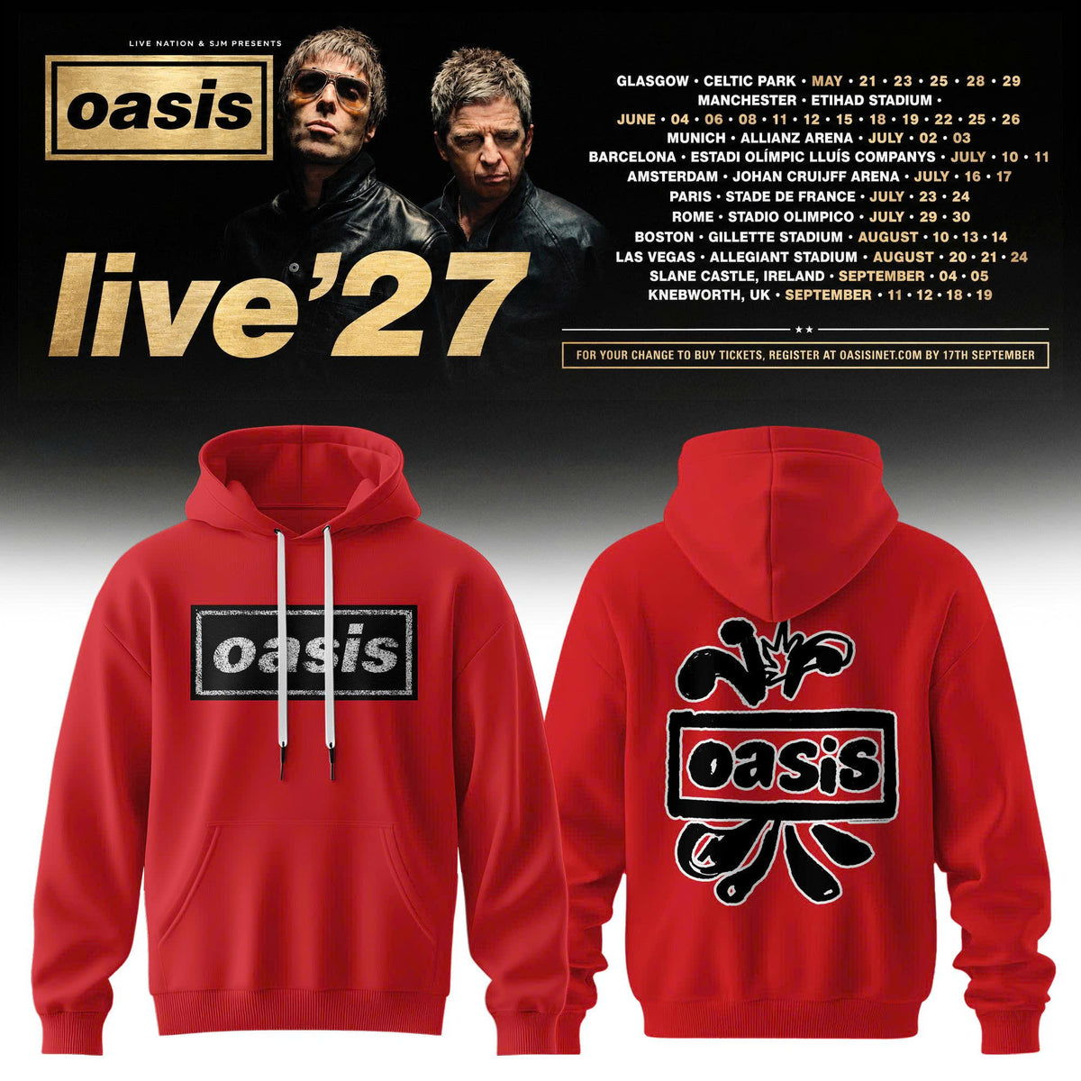 Oasis – Live ‘27 Limited Hoodie