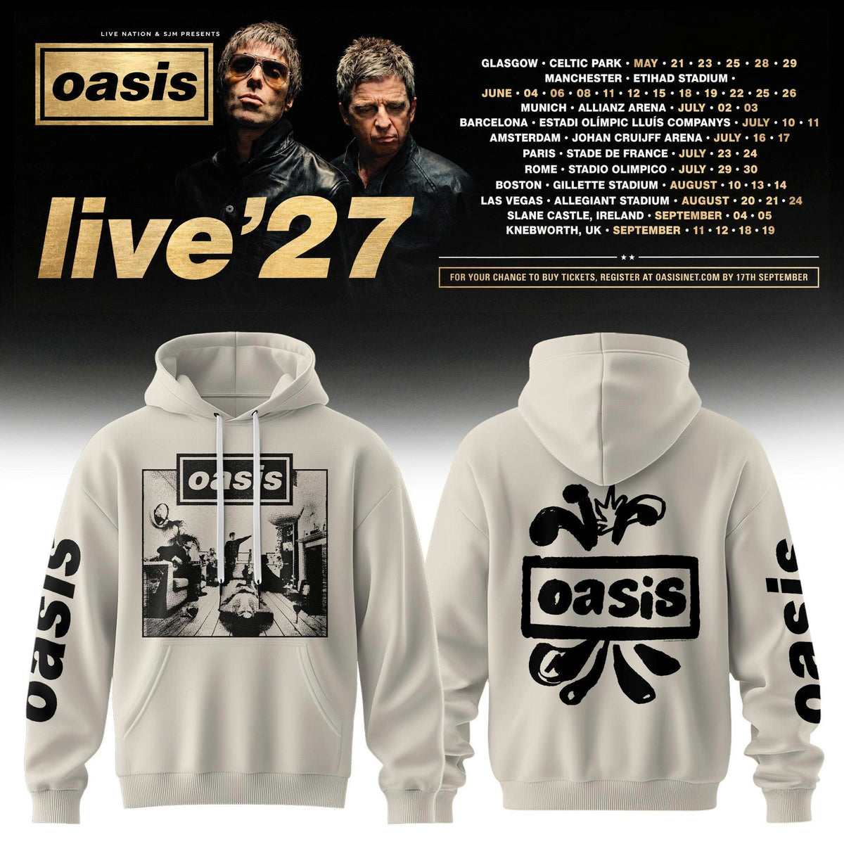 Oasis – Live ‘27 Limited Hoodie
