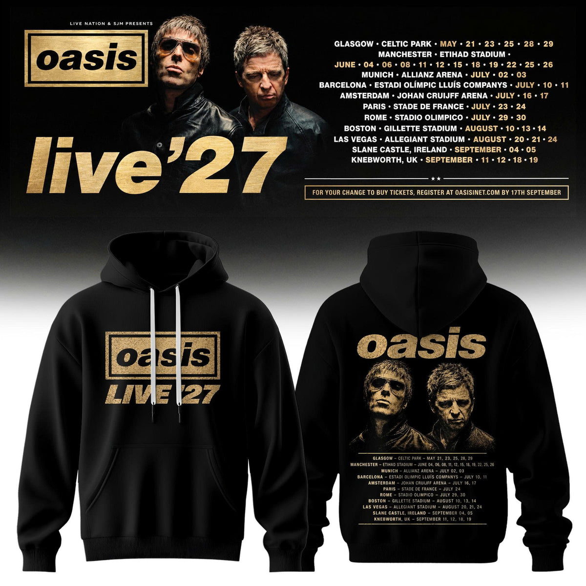 Oasis – Live ‘27 Limited Hoodie