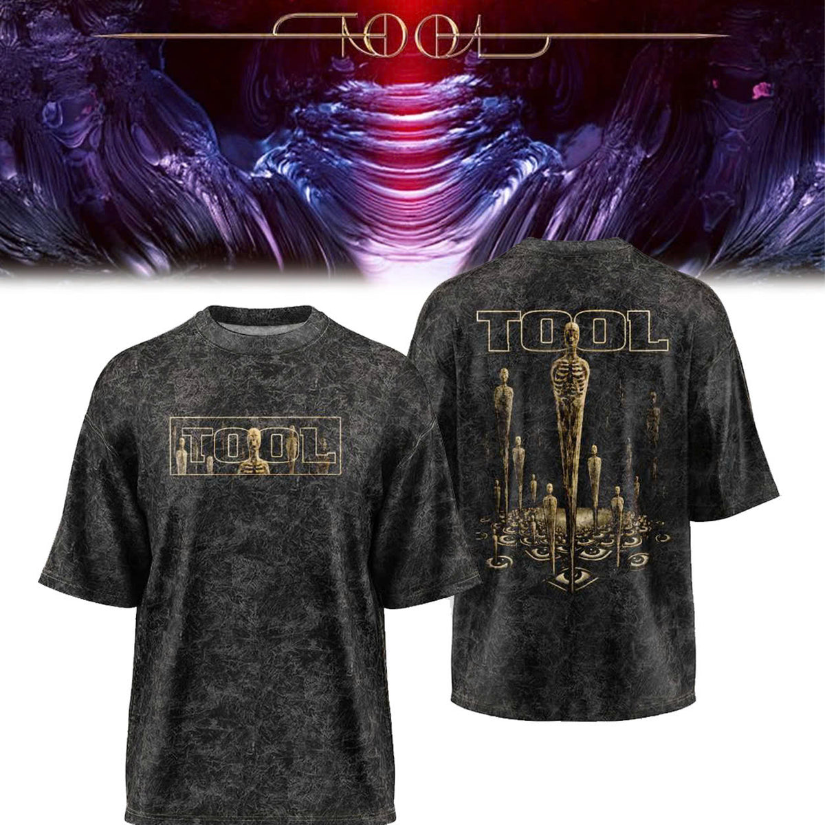 TOOL: Cyber-Skeleton Heavyweight Wash Tee