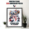 Texans 25th Anniversary Commemorative Poster