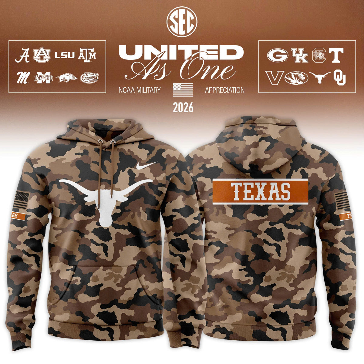 .SEC 2026 Military Appreciation Limited Edition Hoodie