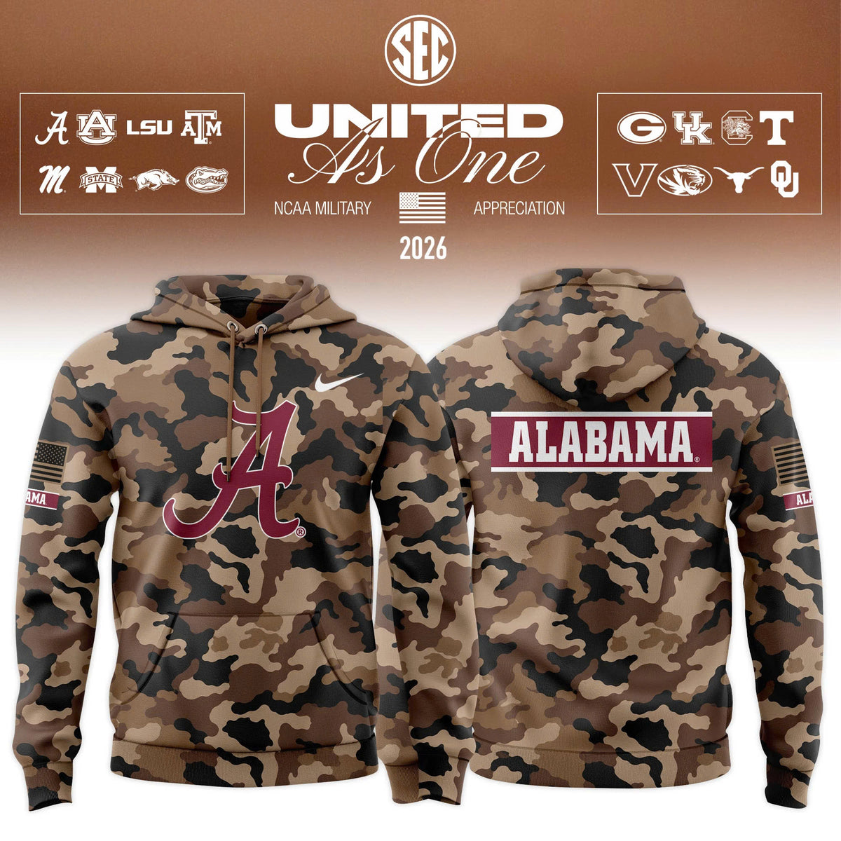 .SEC 2026 Military Appreciation Limited Edition Hoodie