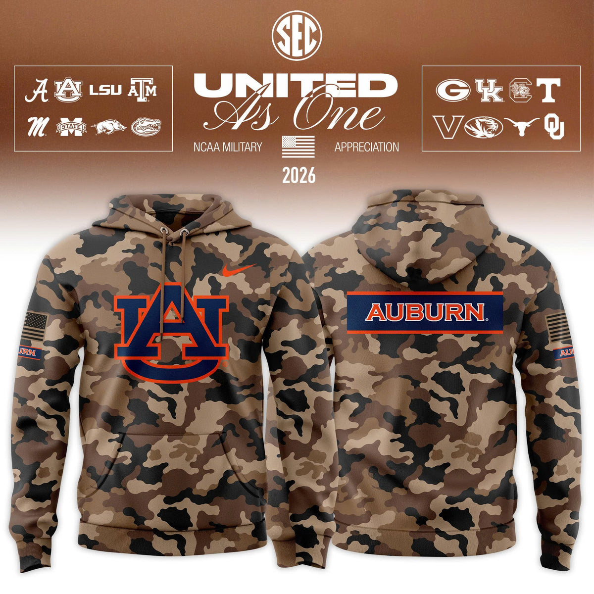 .SEC 2026 Military Appreciation Limited Edition Hoodie