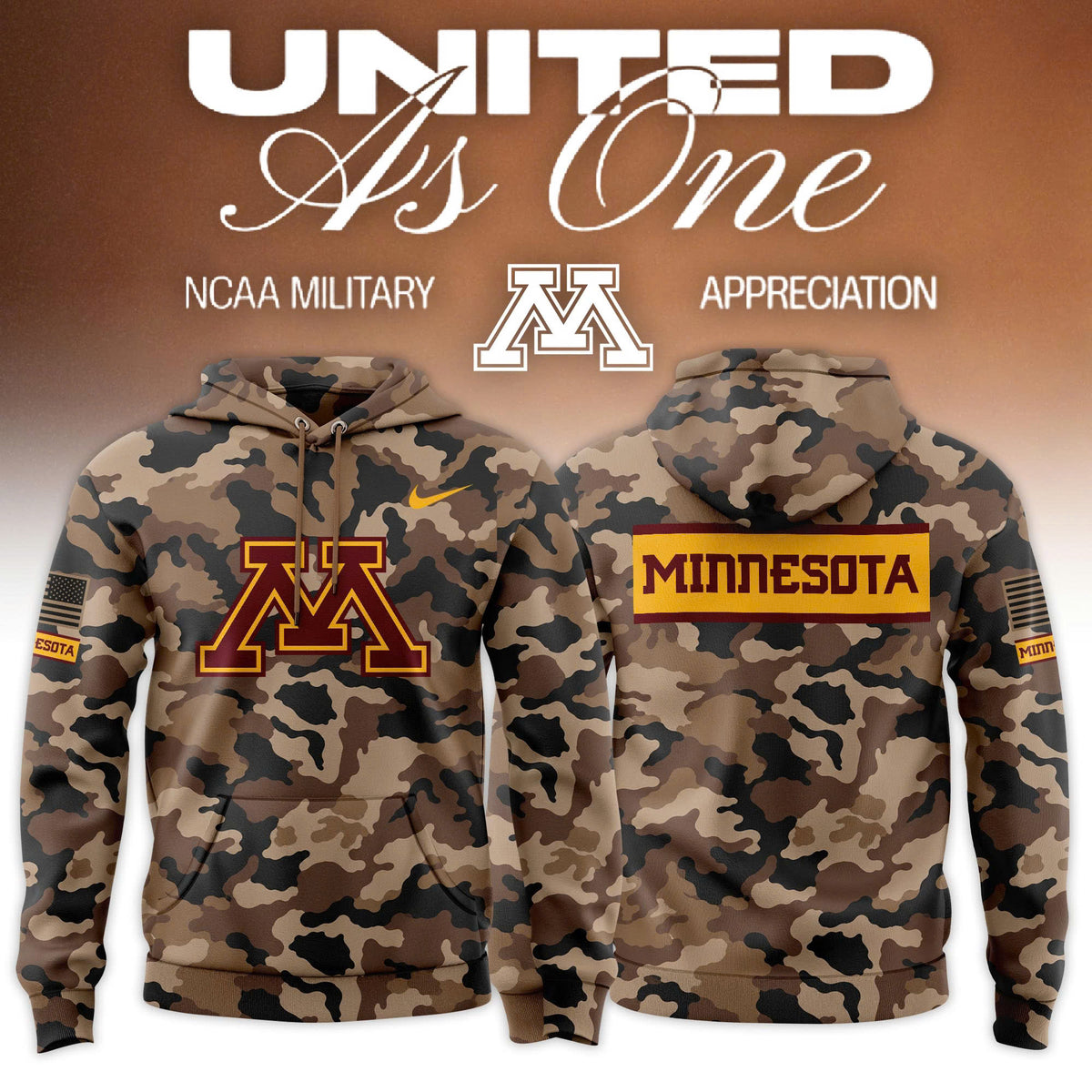 .Big Ten 2026 Military Appreciation Limited Edition Hoodie