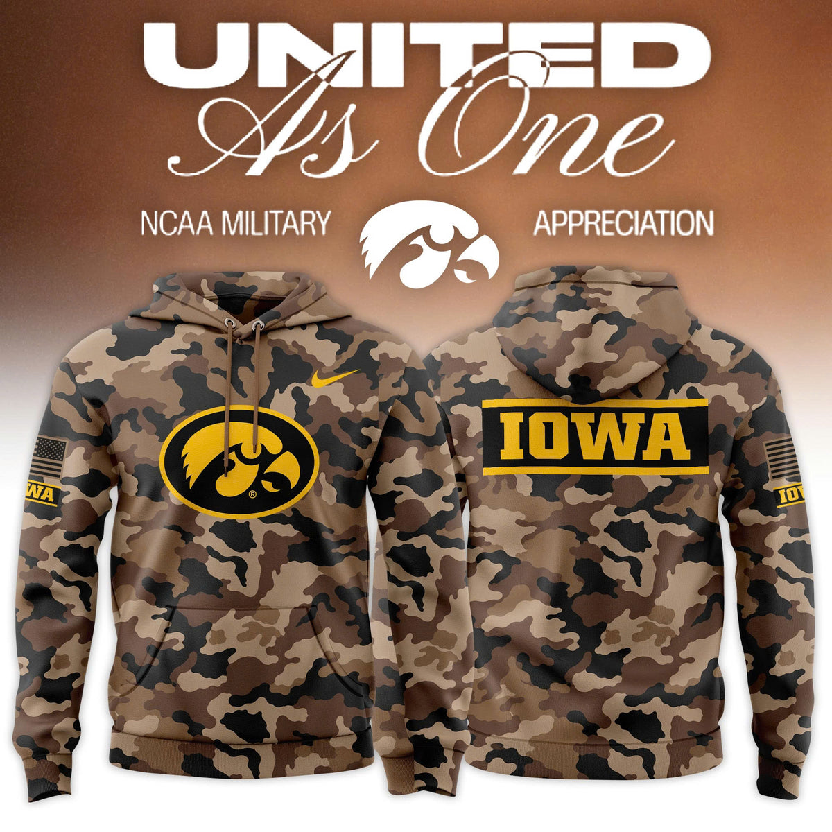 .Big Ten 2026 Military Appreciation Limited Edition Hoodie