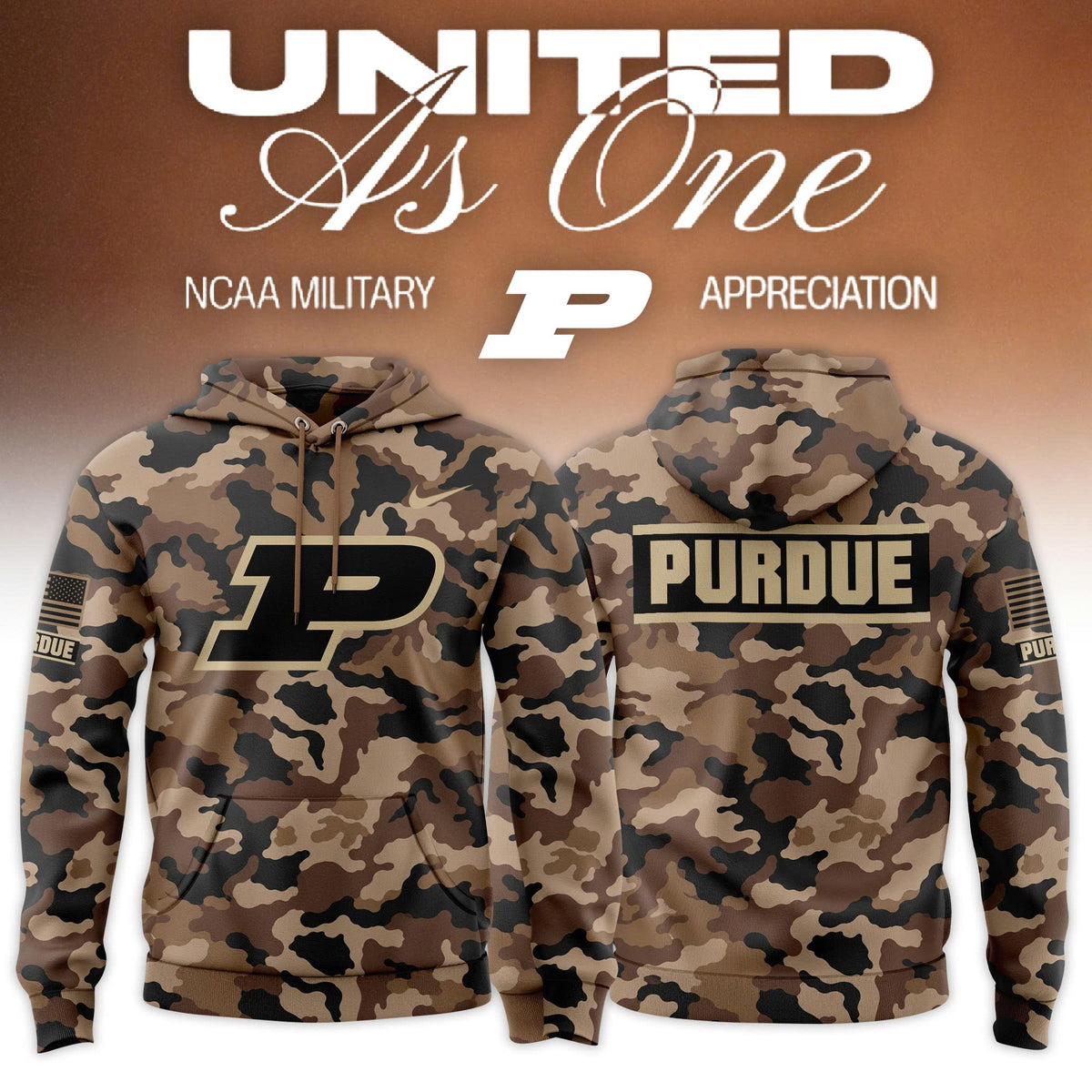 .Big Ten 2026 Military Appreciation Limited Edition Hoodie