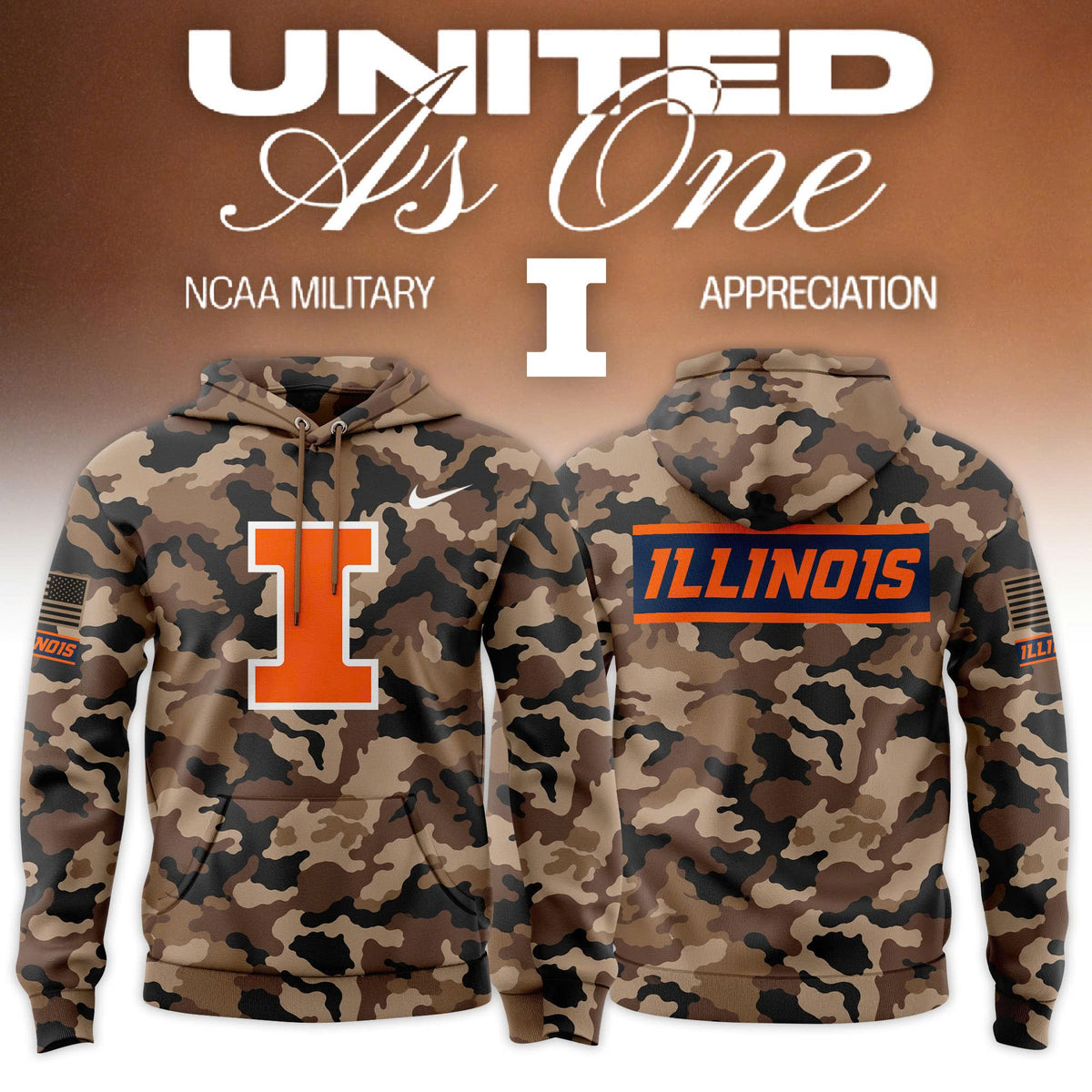 .Big Ten 2026 Military Appreciation Limited Edition Hoodie