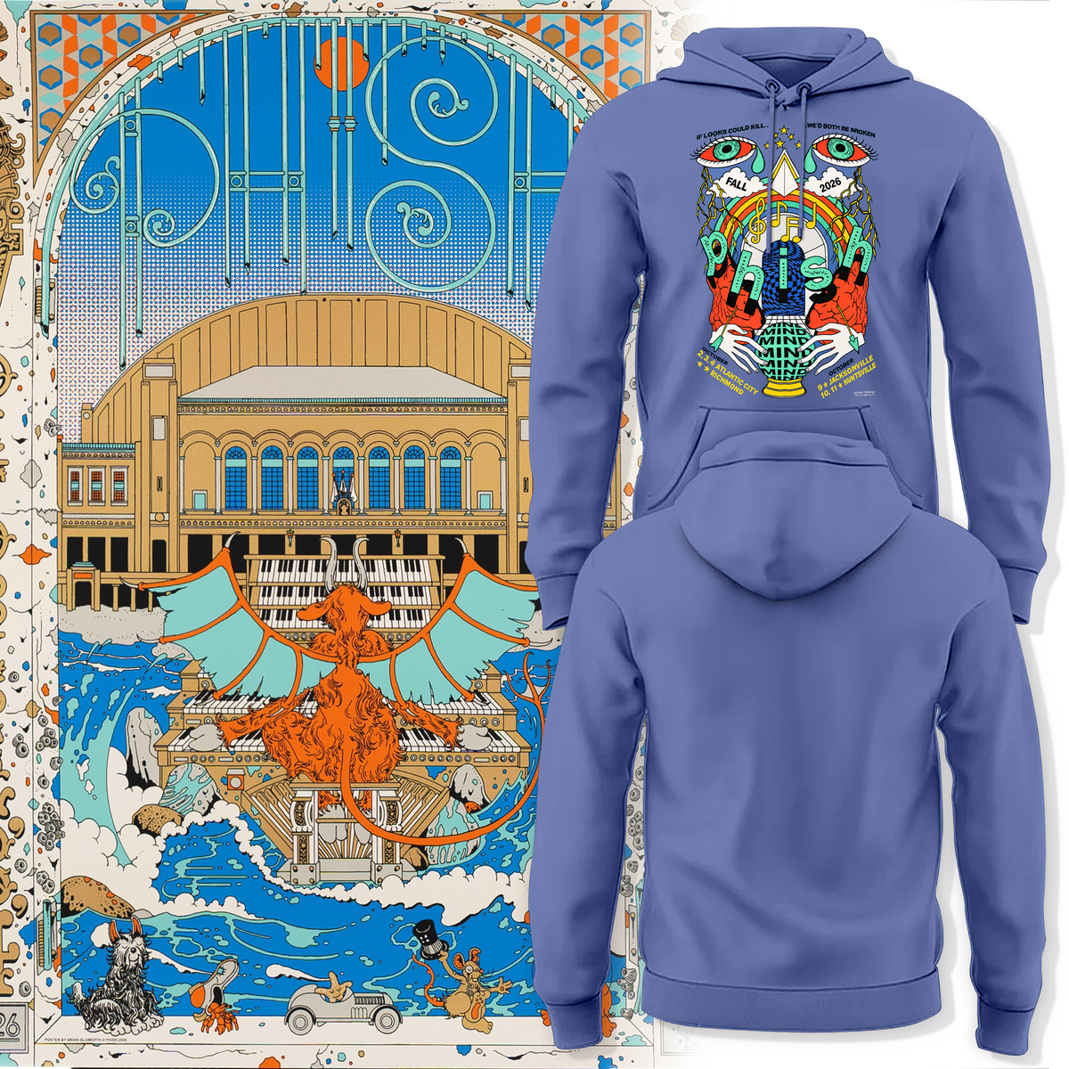 Phish Fall Tour 2026, Atlantic City Hoodie