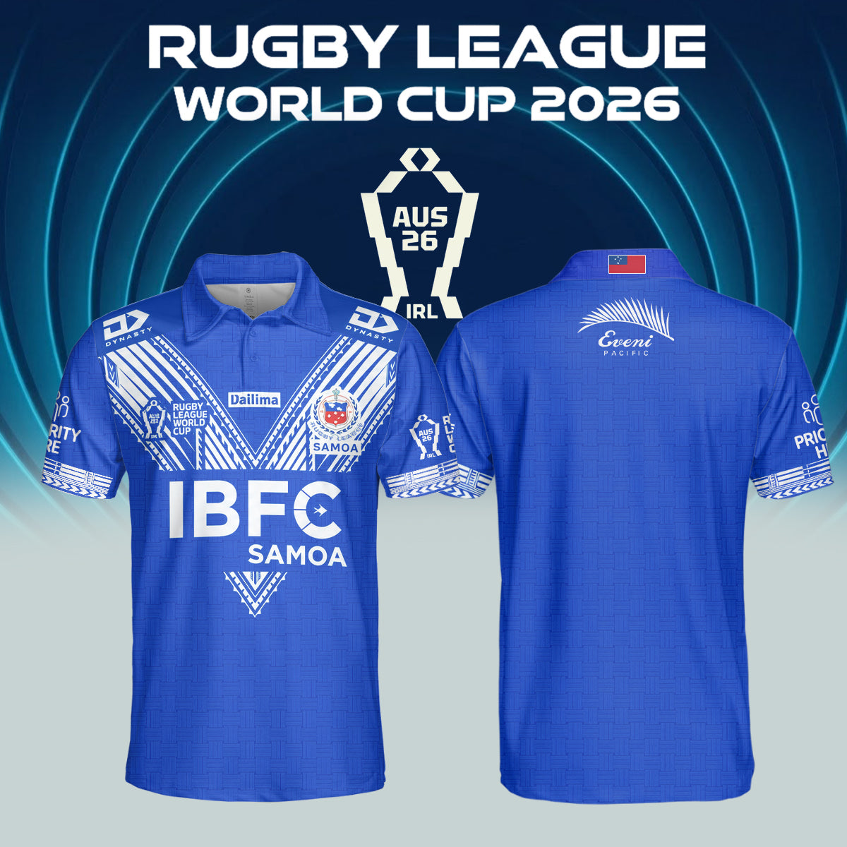 Toa Samoa Rugby League World Cup 2026 PoLo