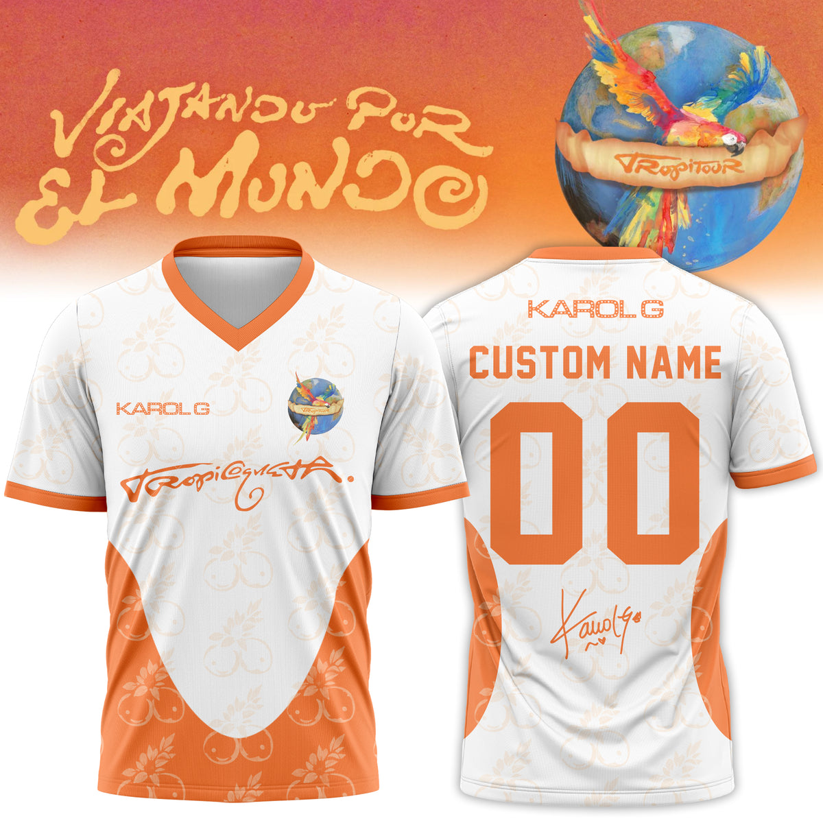 ___,.Karol G – “Nos Vamos de Tour”. Limited Edition Signature Jersey (Custom name)