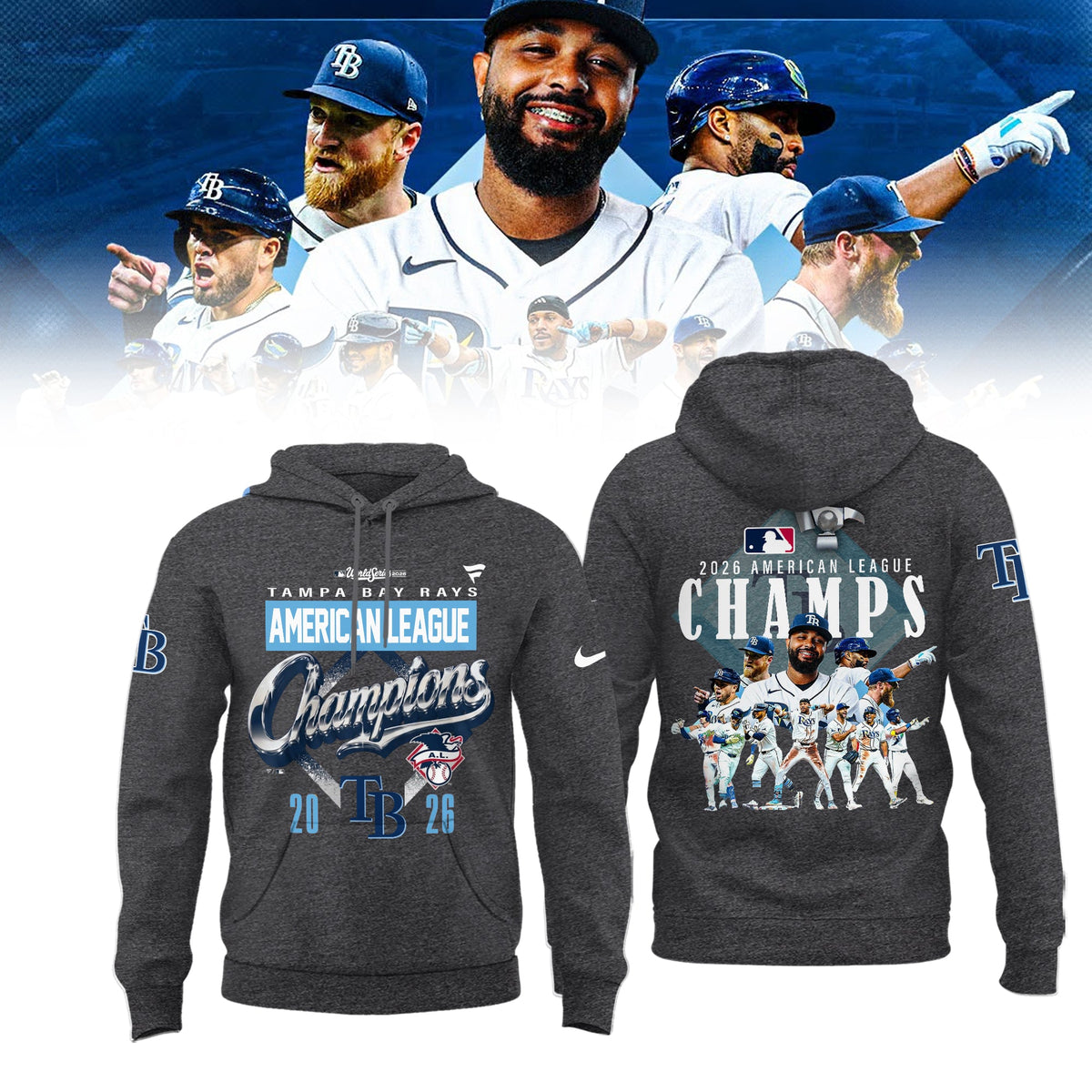 Limited Edition Rays 2026 ALCS Champs Hoodie