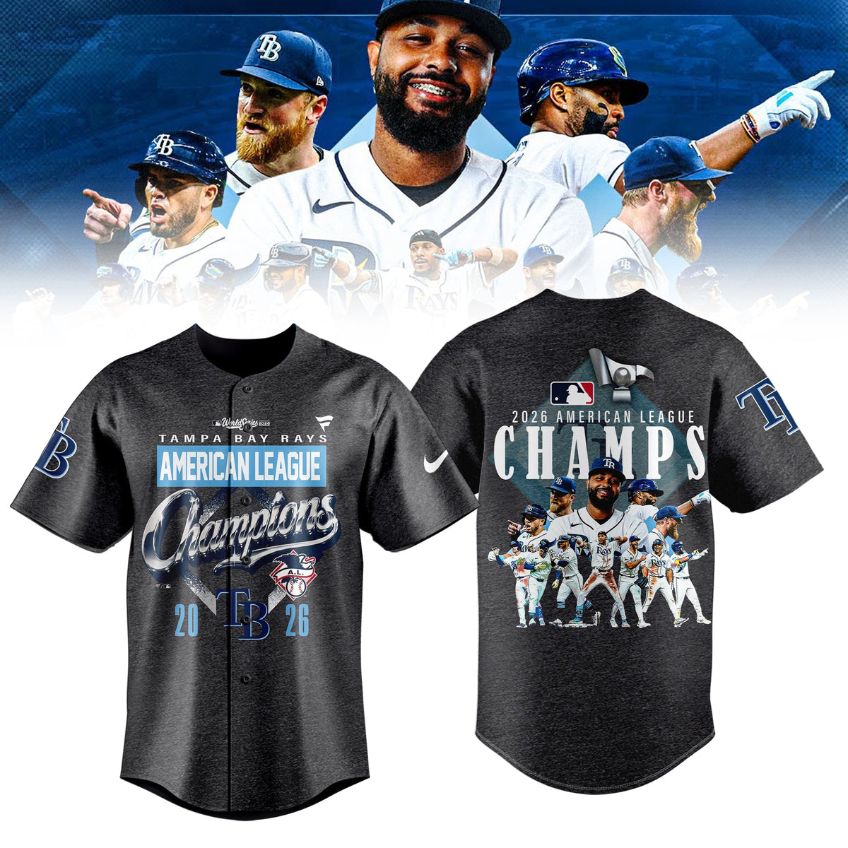 Limited Edition Rays 2026 ALCS Champs Jersey
