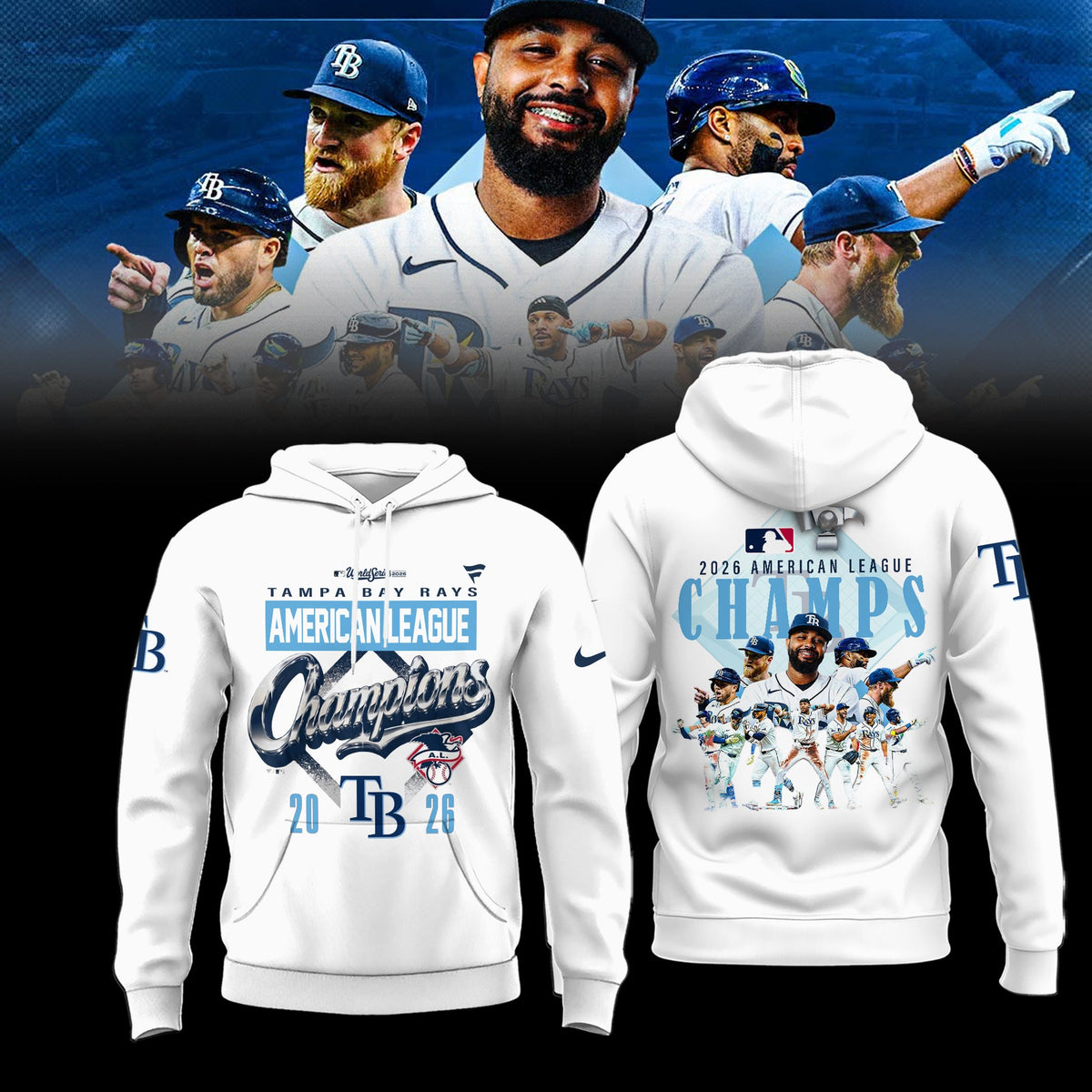 Limited Edition Rays 2026 ALCS Champs Hoodie