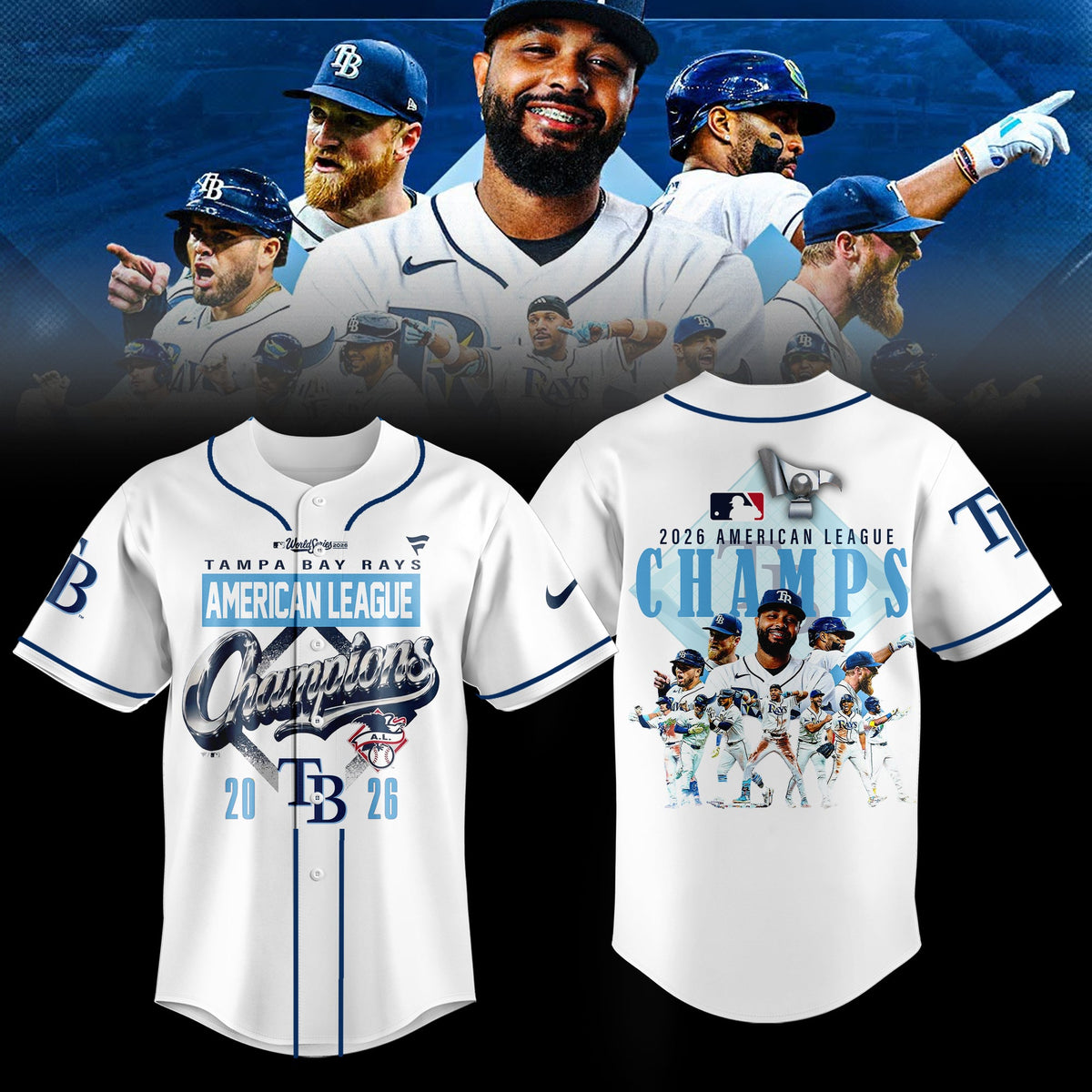 Limited Edition Rays 2026 ALCS Champs Jersey