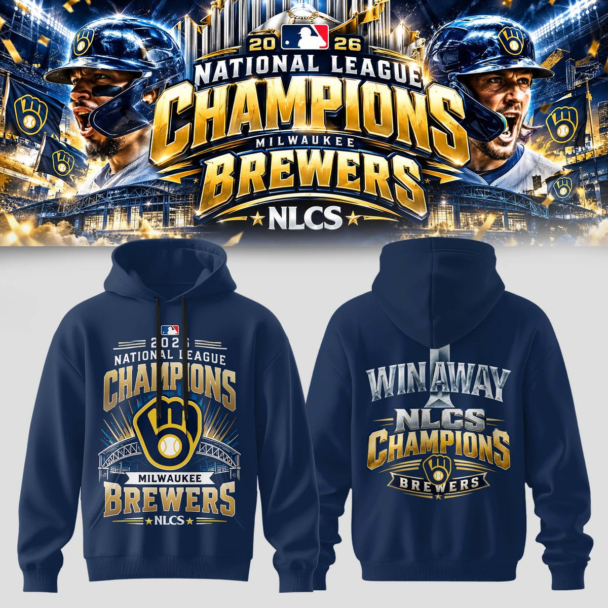 Milwaukee Brewers NLCS Champions 2026 Limited Edition Hoodie