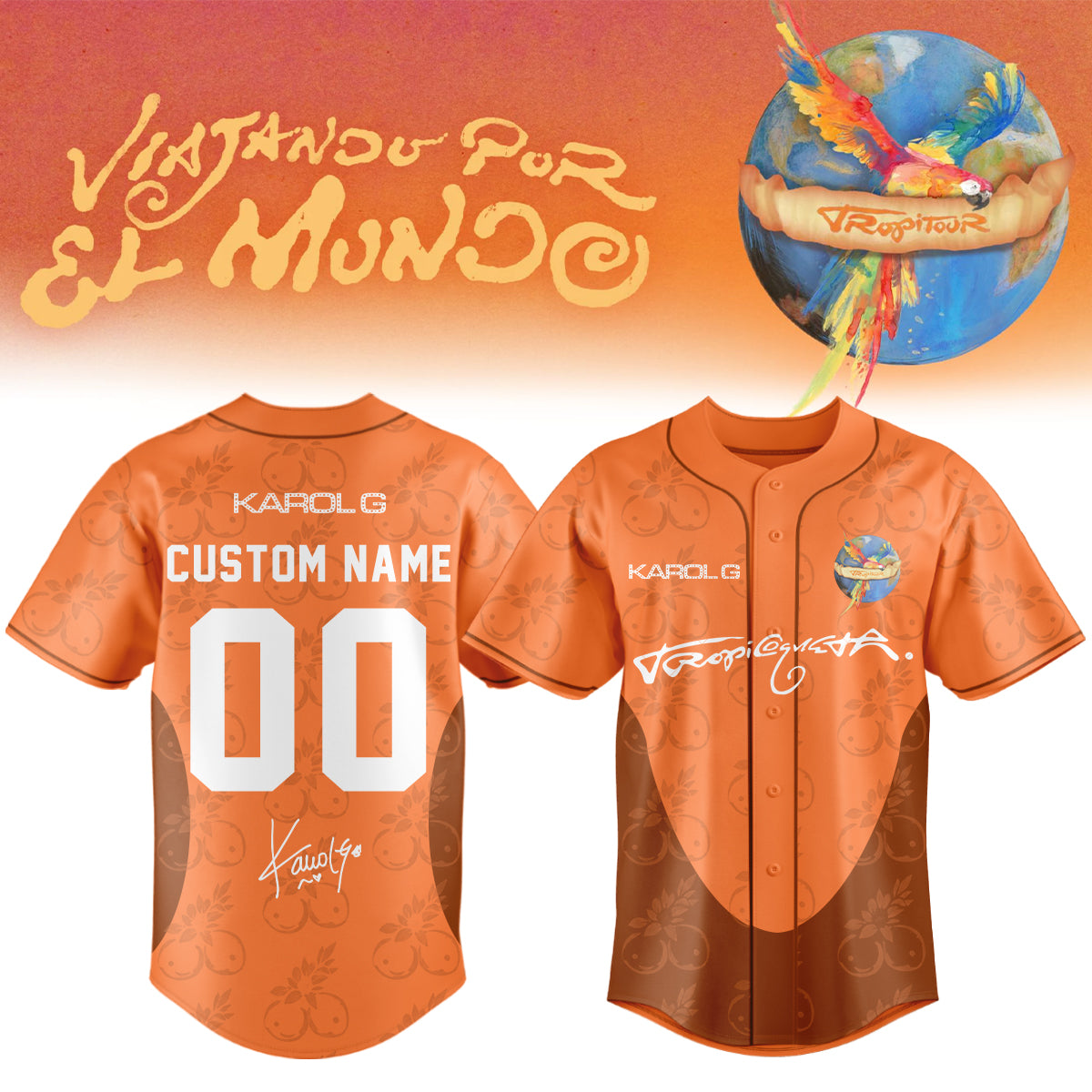 ___,.Karol G – “Nos Vamos de Tour”. Limited Edition Signature Jersey (Custom name)