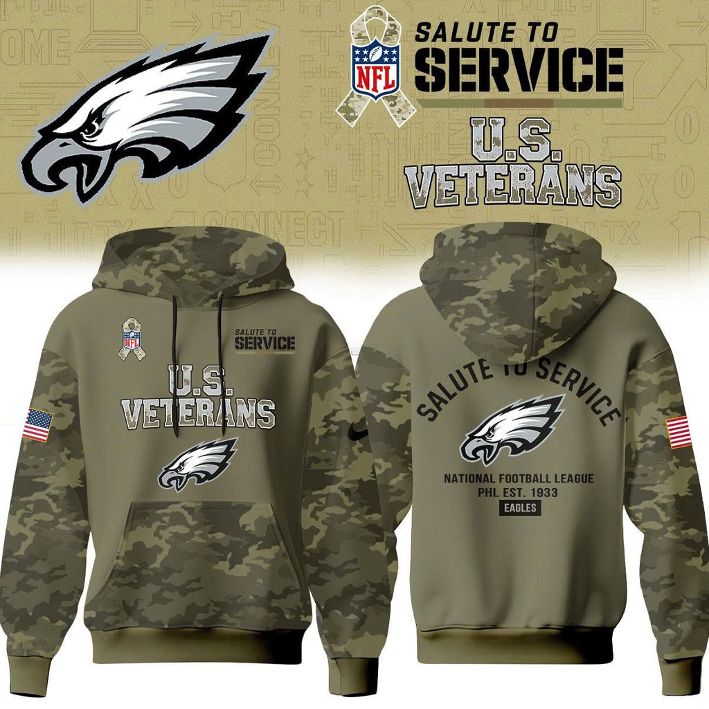 All Team NFL Thank You For Your Service U.S VETERANS – Hoodie