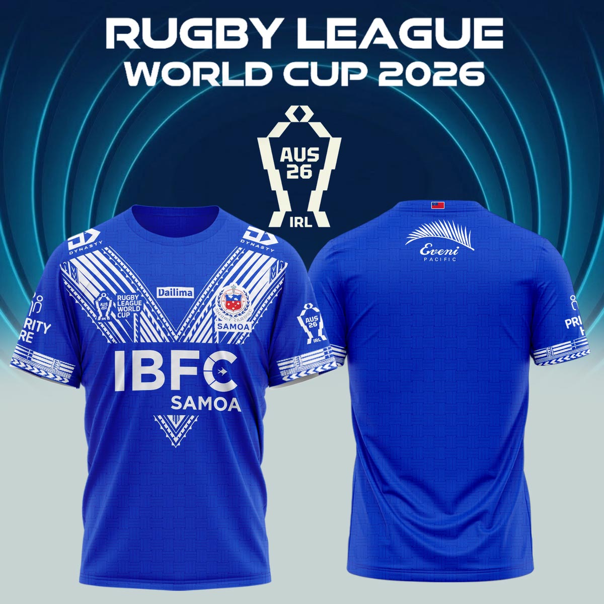 _Toa Samoa Rugby League World Cup 2026 Home Jersey