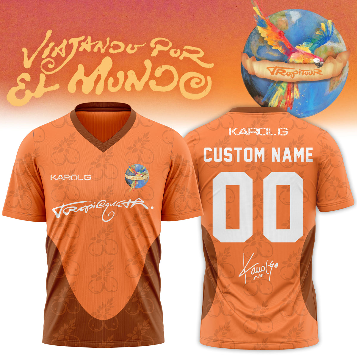 ___,.Karol G – “Nos Vamos de Tour”. Limited Edition Signature Jersey (Custom name)
