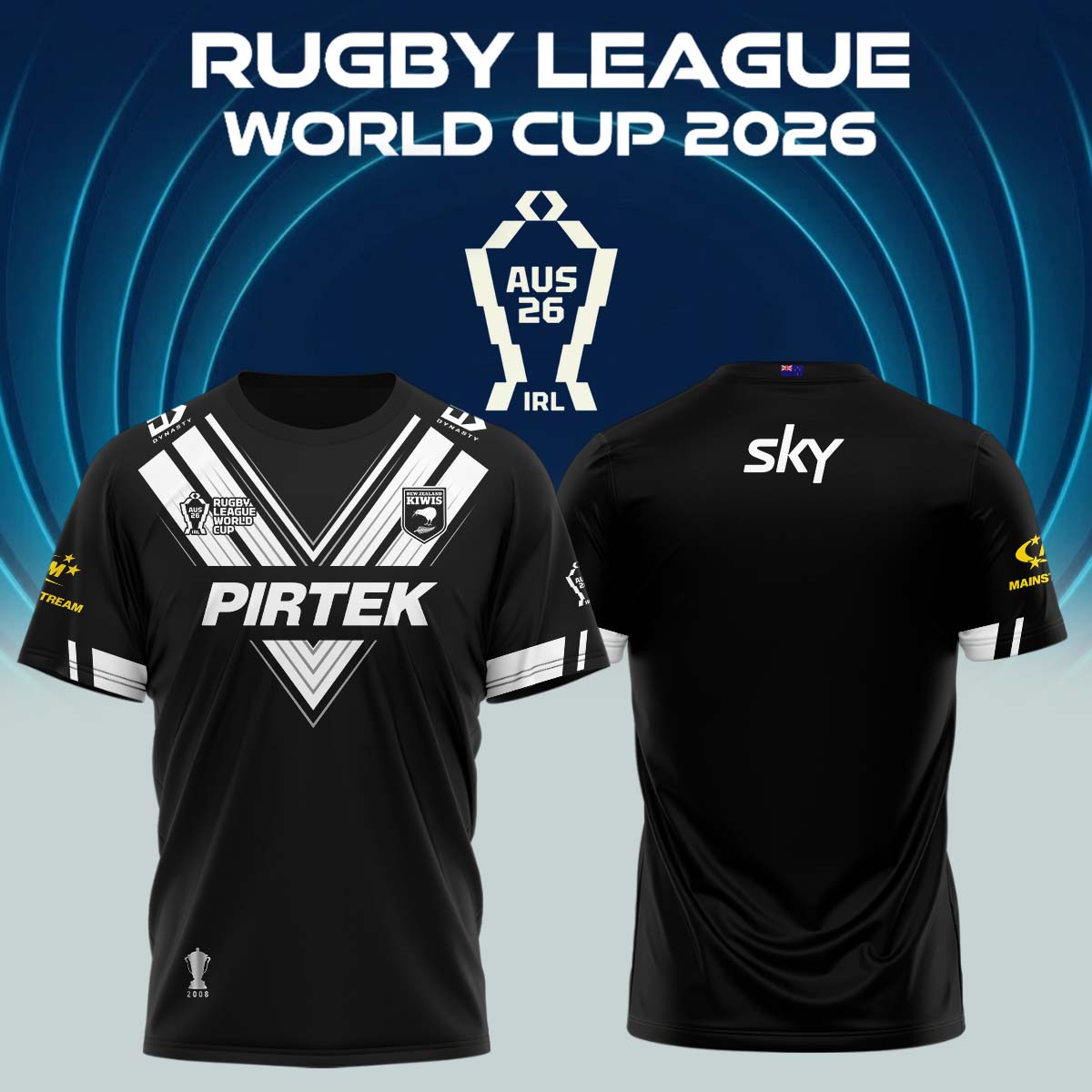 _New Zealand Rugby League World Cup 2026 Home Jersey