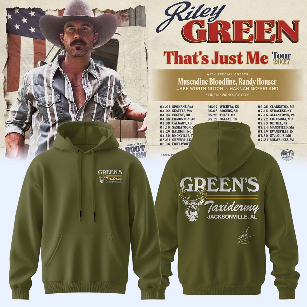 Riley Green That's Just Me Tour signed Hoodie