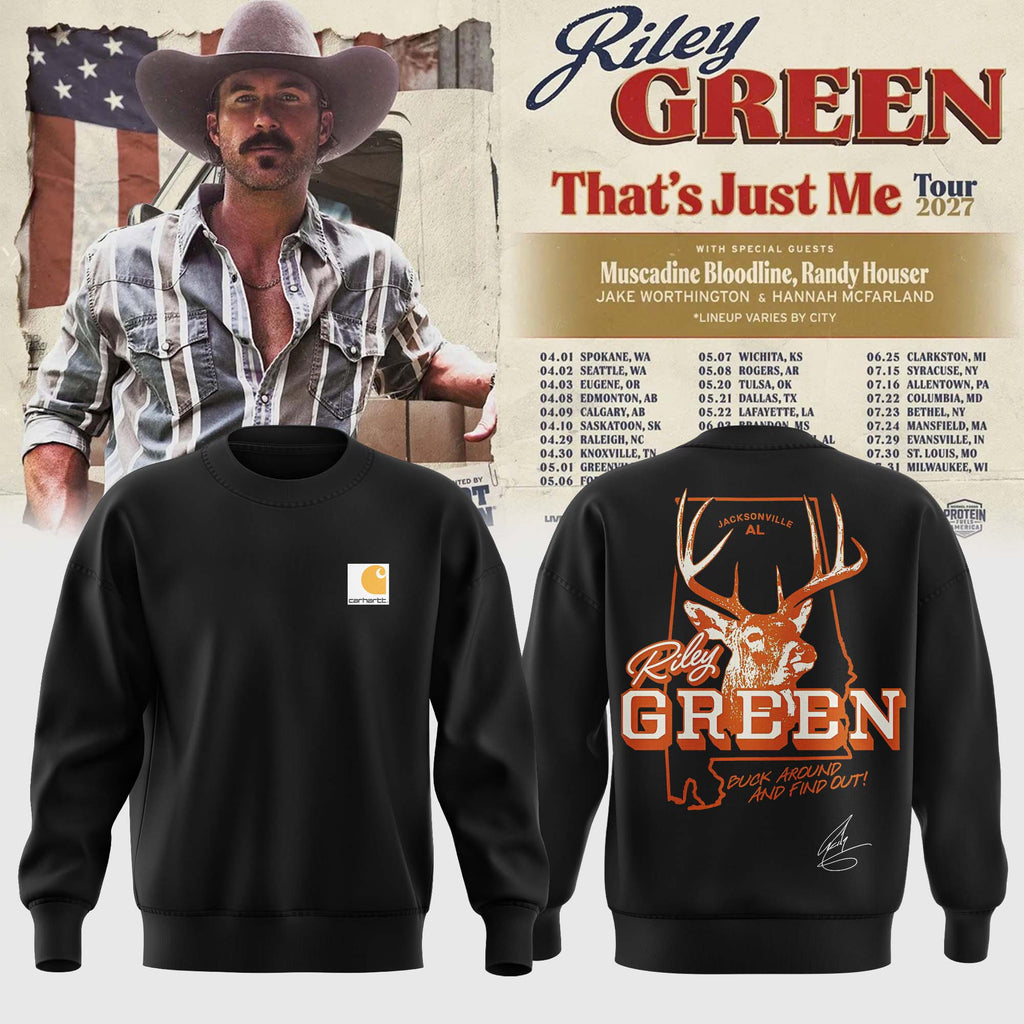 Riley Green That's Just Me Tour signed Sweatshirt