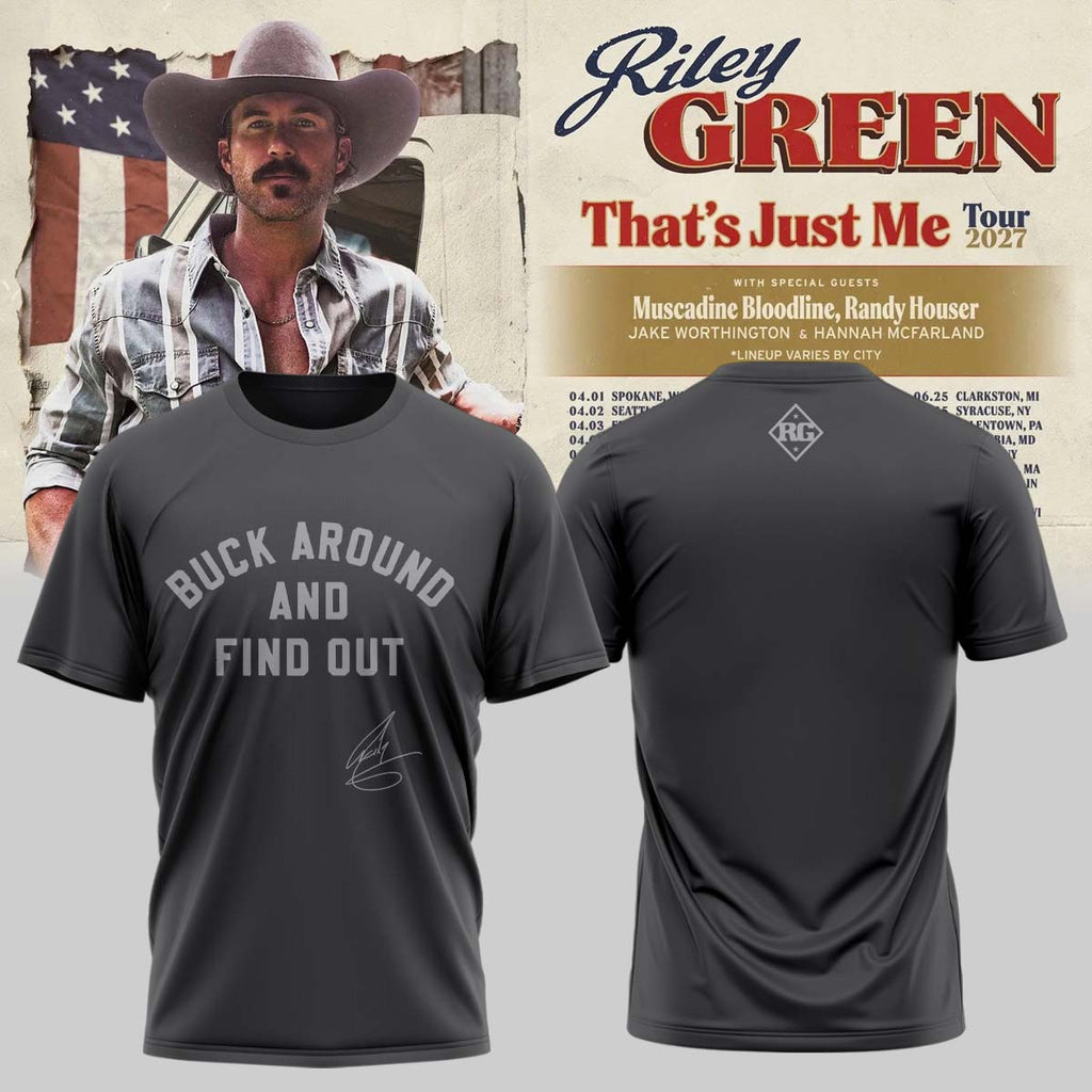 Riley Green That's Just Me Tour signed TShirt