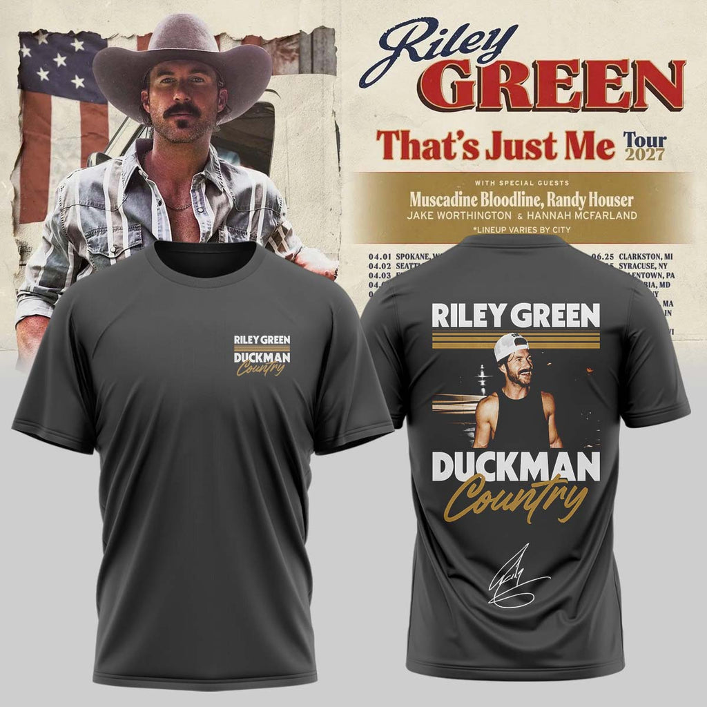 Riley Green That's Just Me Tour signed TShirt