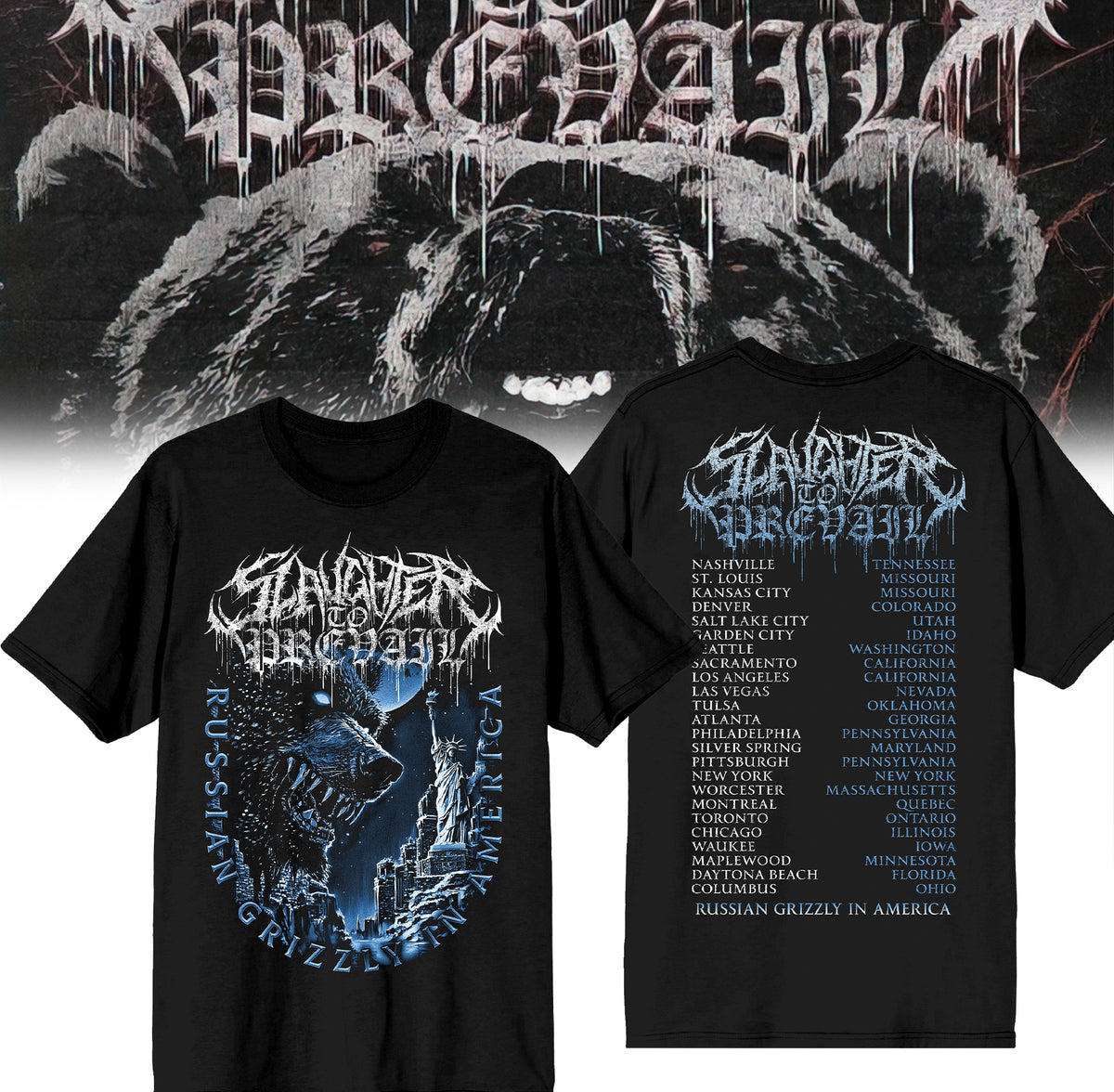 Limited Edition Slaughter to Prevail – American Tour 2026 T Shirt