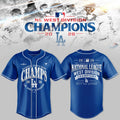 .Los Angeles Dodgers NL West Division Champions 2026 3D Graphic Baseball Jersey V8